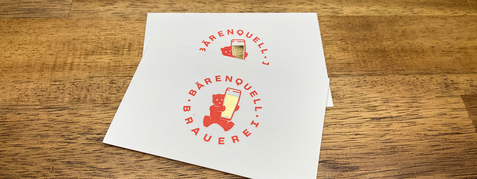 Visitenkarten Bärenquell Brauerei