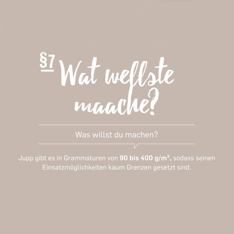 §7 Wat wellste maache?