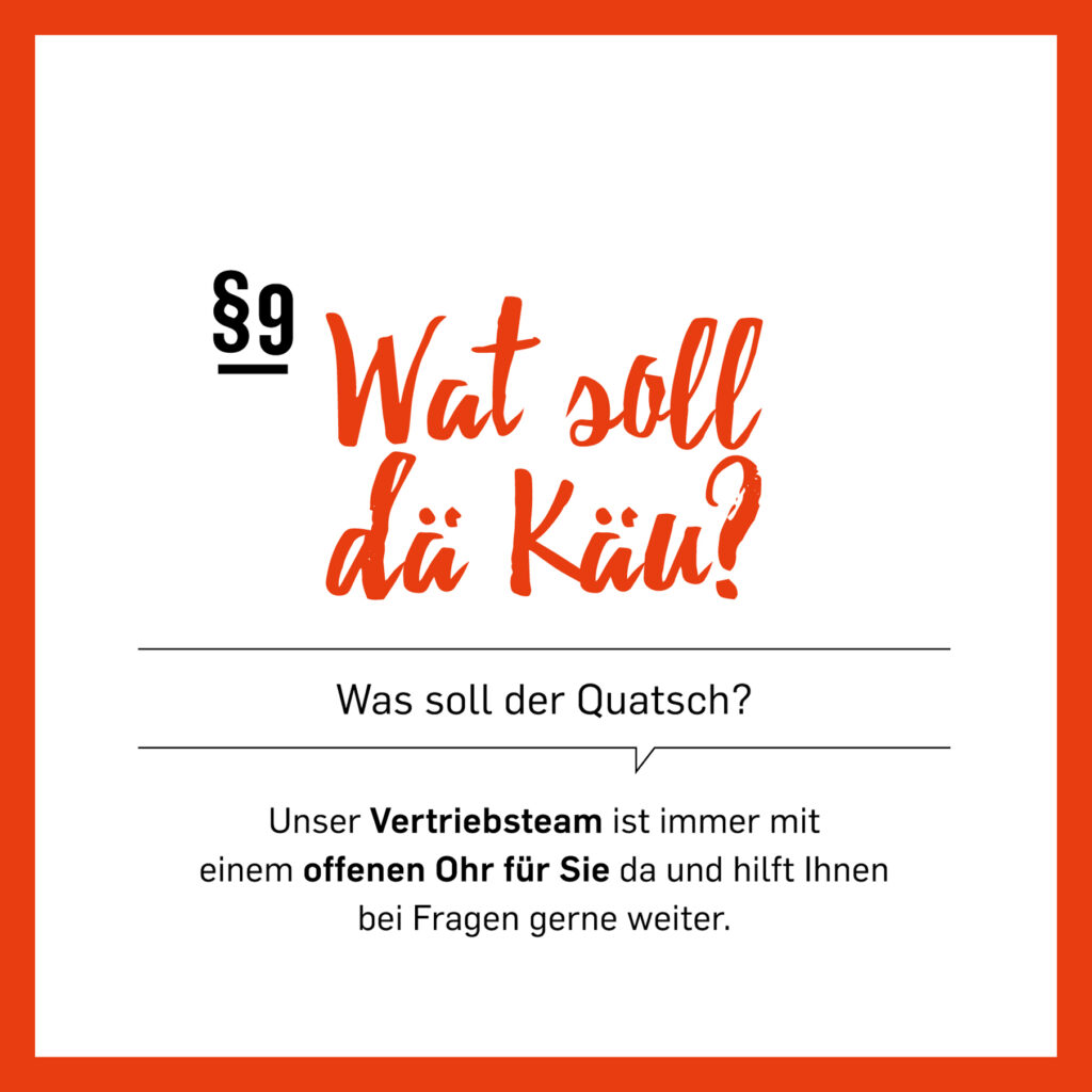 §9 Wat soll dä Käu?